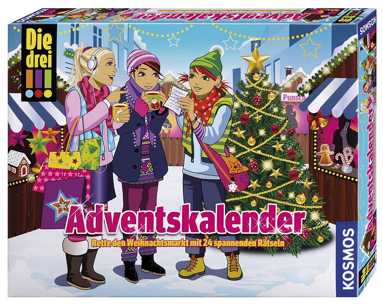 Die drei !!!  Adventskalender, Rette den Weihnachtsmarkt